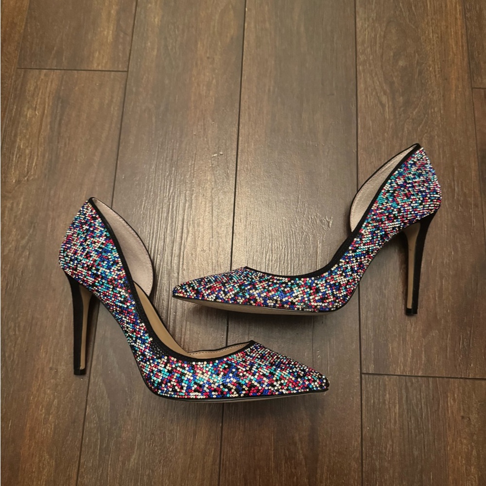 INC International Concepts Black Heels Sleek Design